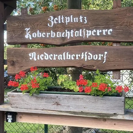 مكان تخييم Nr 1 Camping- Pod Mit Terrasse Und Seeblick Langenbernsdorf